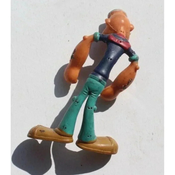Vintage Rubber Twisting Twist Popeye The Sailor Man Toy Hong Kong - Picture 2 of 2